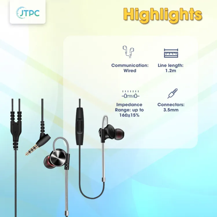 QKZ DM10 Zinc Alloy Metal Earphone Black