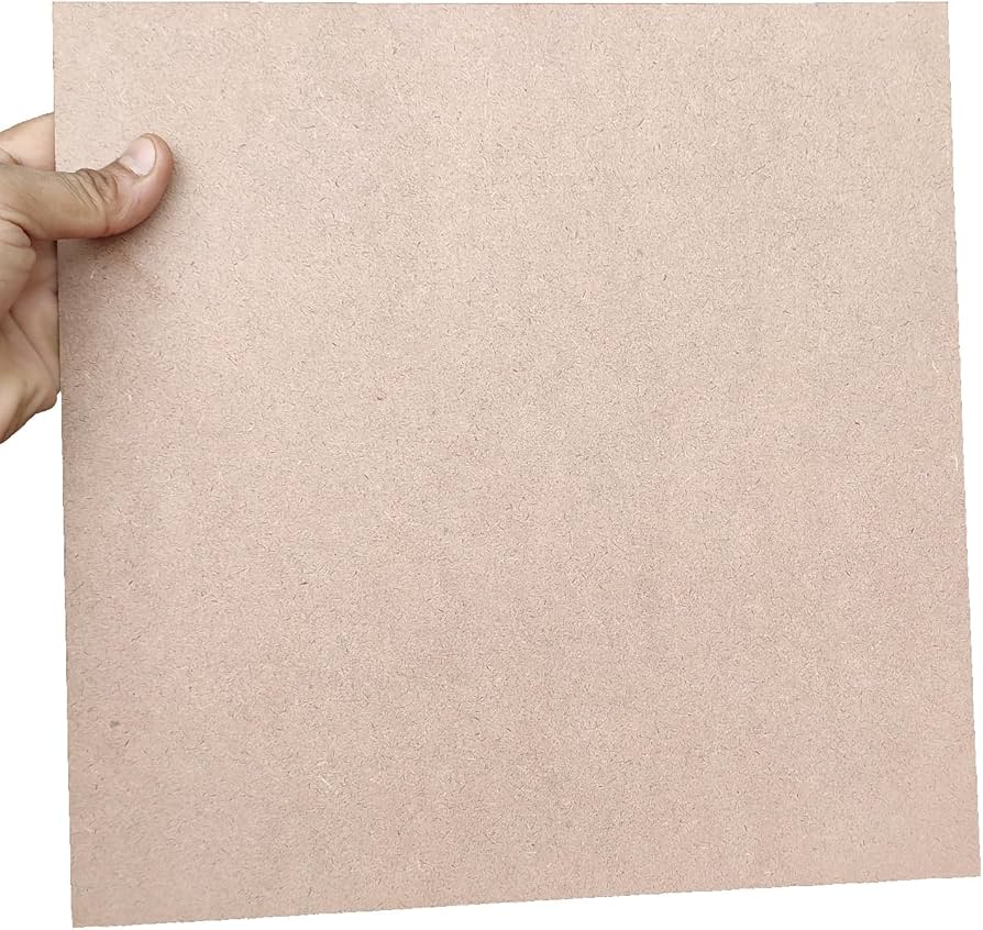 Square Shaped MDF Board Sheet Hardboard Sheets for Art and Crafts 10*10. 
