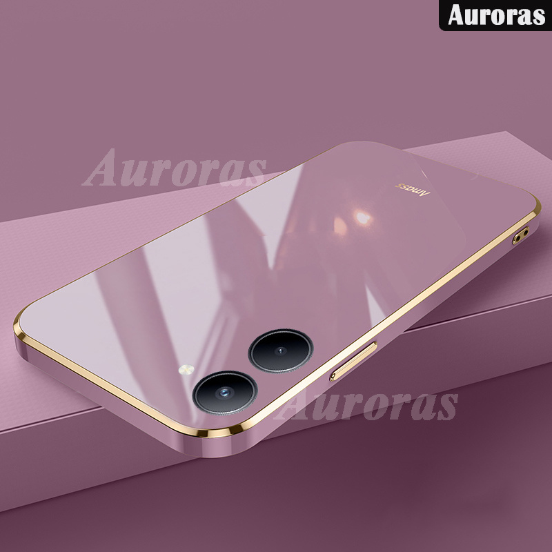 Phone cover For Vivo Y18 Y18S case shell Luxury Shockproof Straight Edge Soft TPU Double-Sided Electroplating Bumper For vivo Y18 Y18S Cases Housing. 