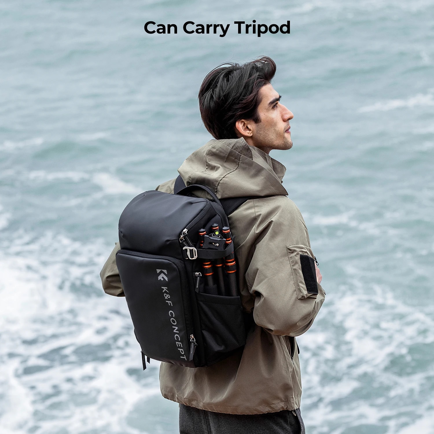 K F Concept 16Inch Alpha Backpack Air 25L Professional Photography Backpack,City Commute Backpack,Camera Bag Can Carry A Tripod. 