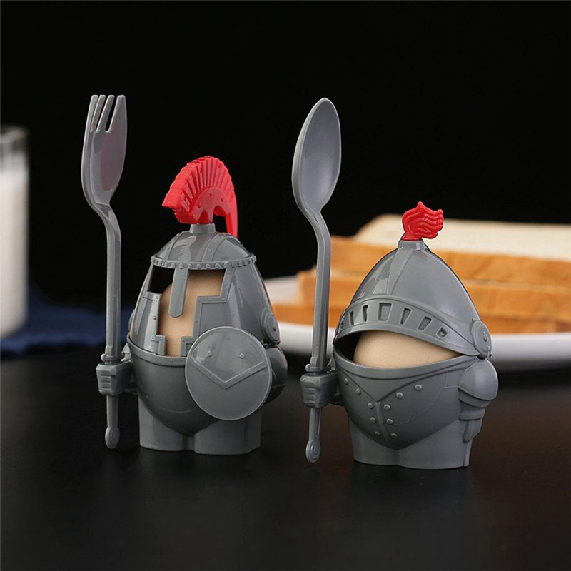 Boiled Egg Cup Holder with A Spoon Fork Included - Knight Design - Kitchen Utensil Decor,Order of the Knights Easy to Use. 