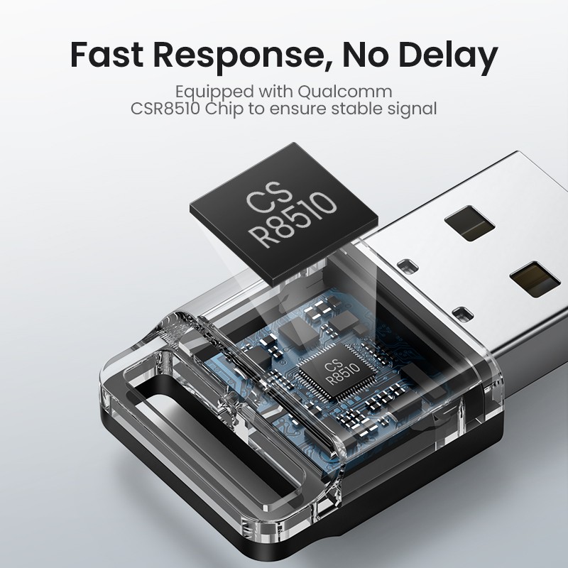 【NEW 5.3 Version UGREEN USB Bluetooth Transmitter Adapter Dongle aptx Wireless Headphone PC Music Receptor Audio Bluetooth Adapter. 