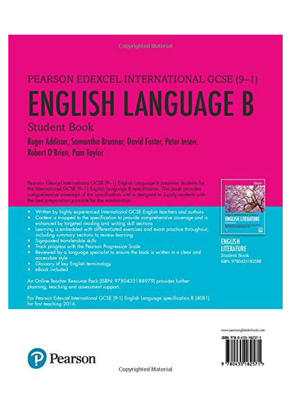 Edexcel International GCSE (9-1)English Language B Student Book. 