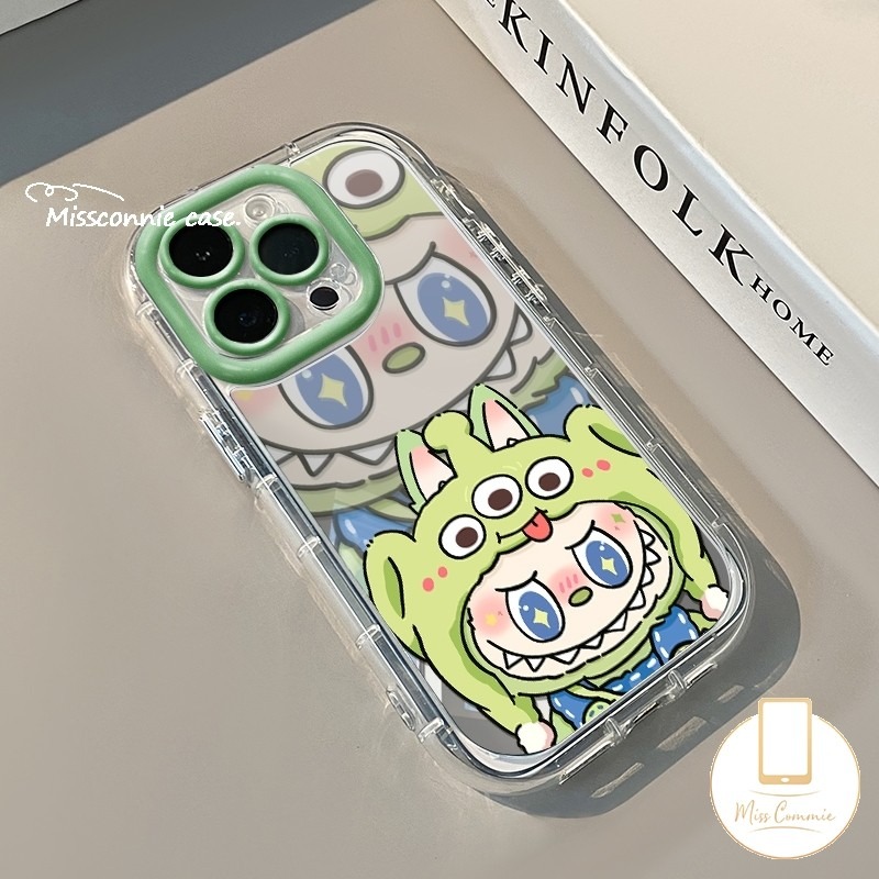 Couple Cartoon Doodle Pop Mart Labub Casing For Realme C53 C11 5 5i 6i C21Y C25Y C25 C67 C35 C3 C20 C65 C30 C11 C15 Note 50 C25s 5S C15 C51 C20A Narzo 20 Luxury Mirror Case. 
