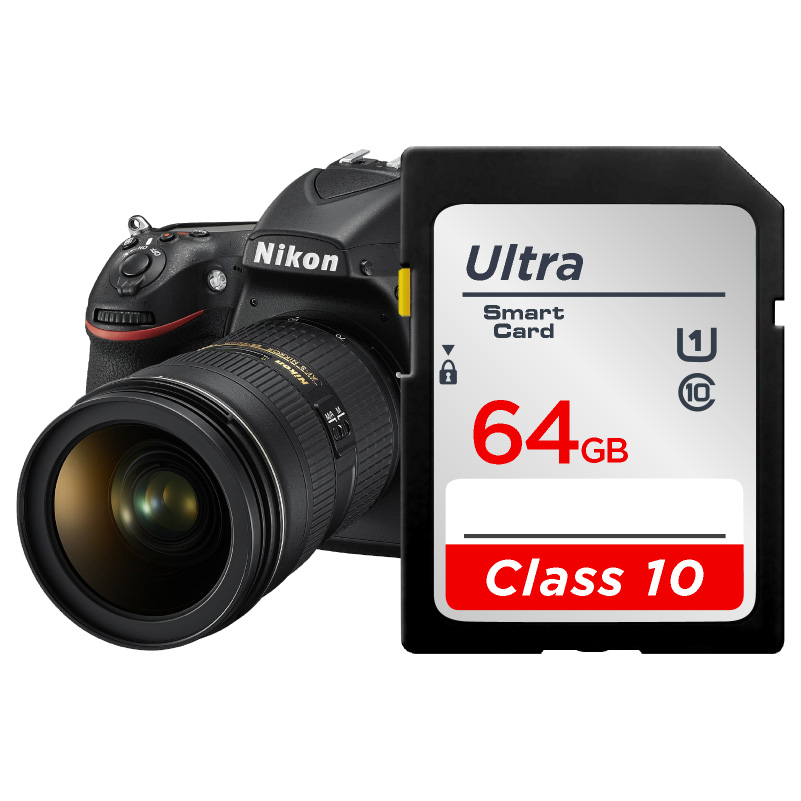 SD Card 64GB 128GB 256GB V10 16GB 32GB Normal Full Size Flash SD Memory Card High Speed for Camera. 