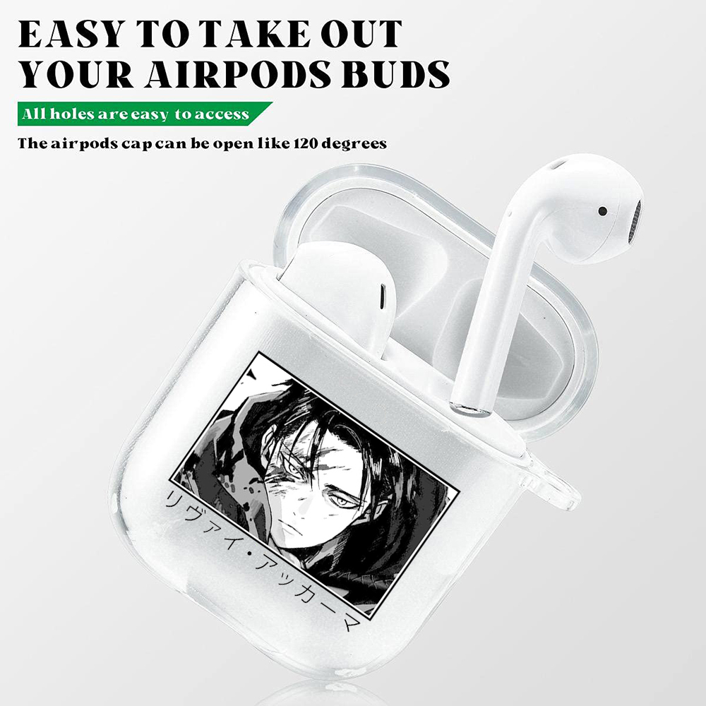 Anime Figures Soft Tpu Silicone Case For 2 1 Levi Killua Gon Bakugou Transparent Wireless Bluetooth Earphone Box Cover. 