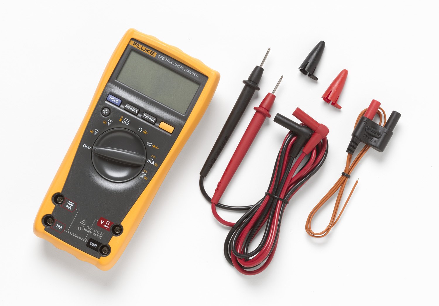 Fluke 179 TRMS Digital Multimeter with temperature readings. 