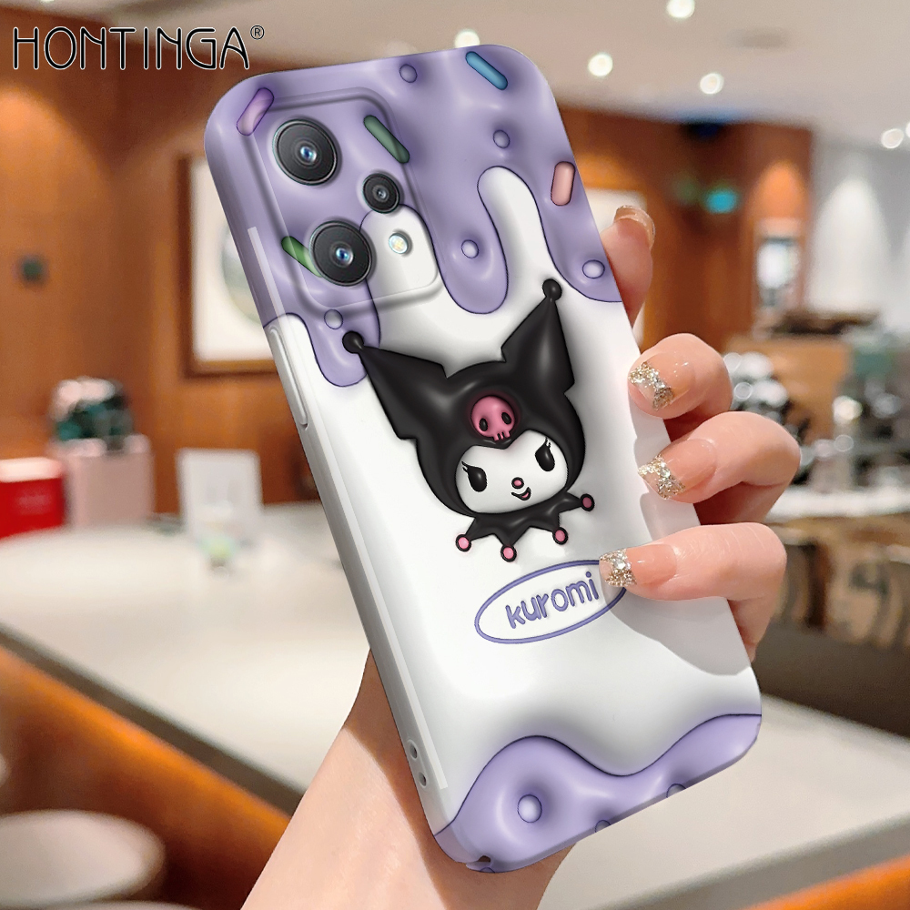 SEAHAI Cover Per Realme 8i - Custodia In Vetro Temperato 9H E TPU, Colore Blu Sfumato, Antiurto E Antigraffio, Ultra Sottile - 2