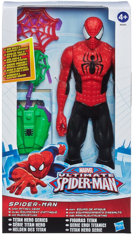 Hasbro Spiderman Titan Heroes Series Action Figure with Goblin Attack Gear, A8343. 