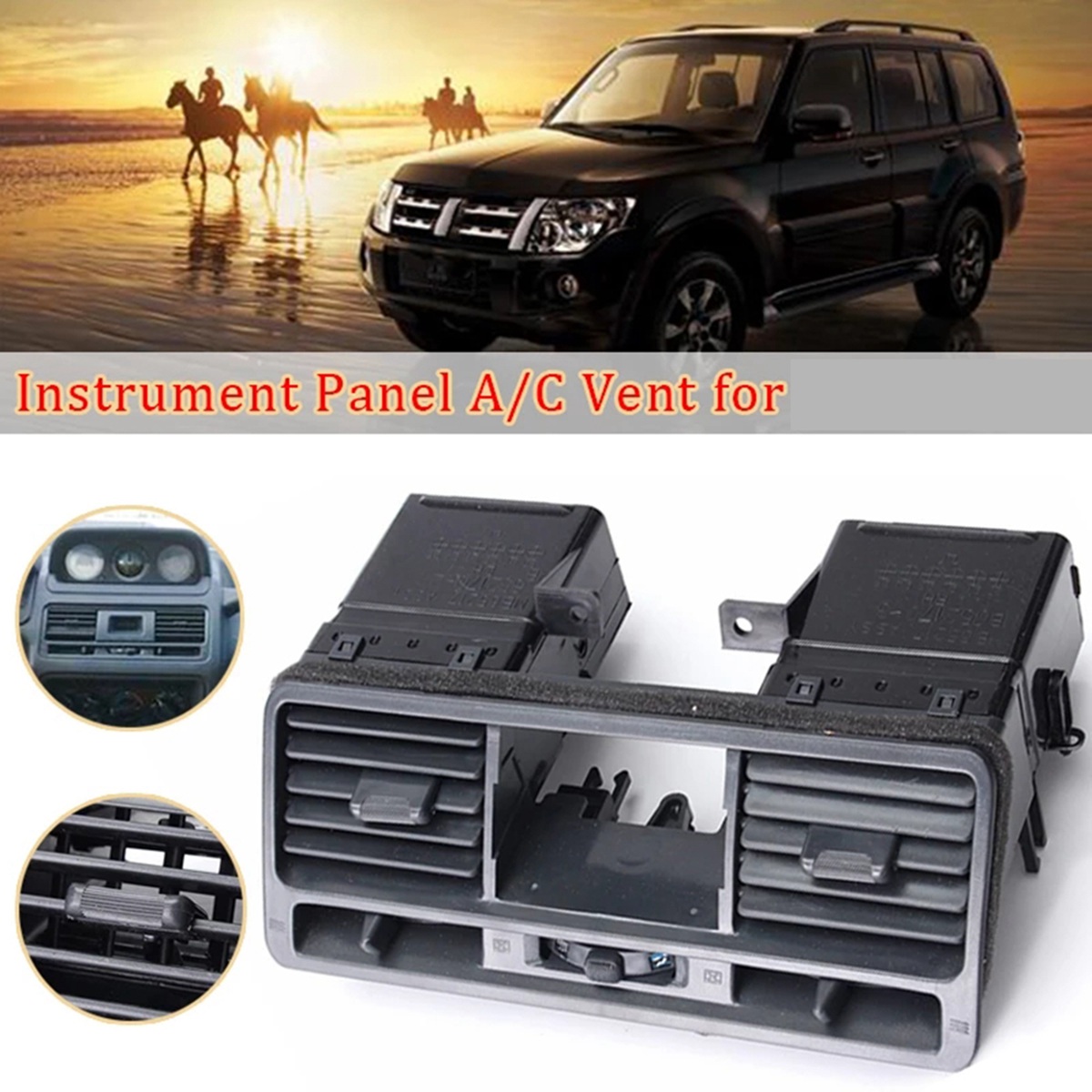 Car Air Condition Dashboard Vent Outlet Panel Grill for Montero