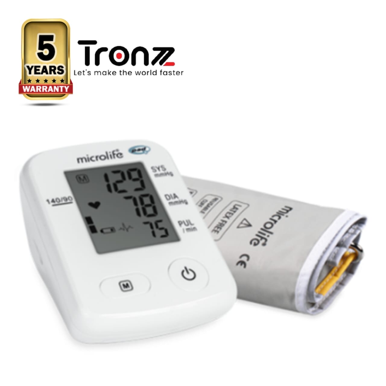 Swiss Microlife A2 Classic Upper Arm Digital Blood Pressure Monitor Set with 5 Years brand warranty by Transcom/Tronzz
