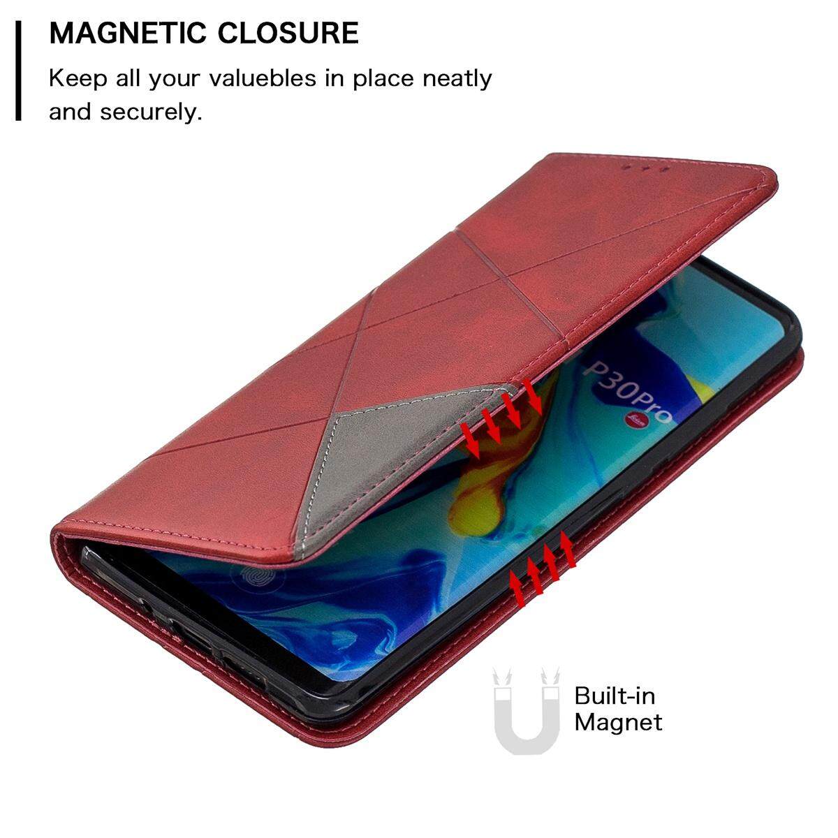 lthmy Casing For Huawei P30 Pro PU Leather Flip phone case cover