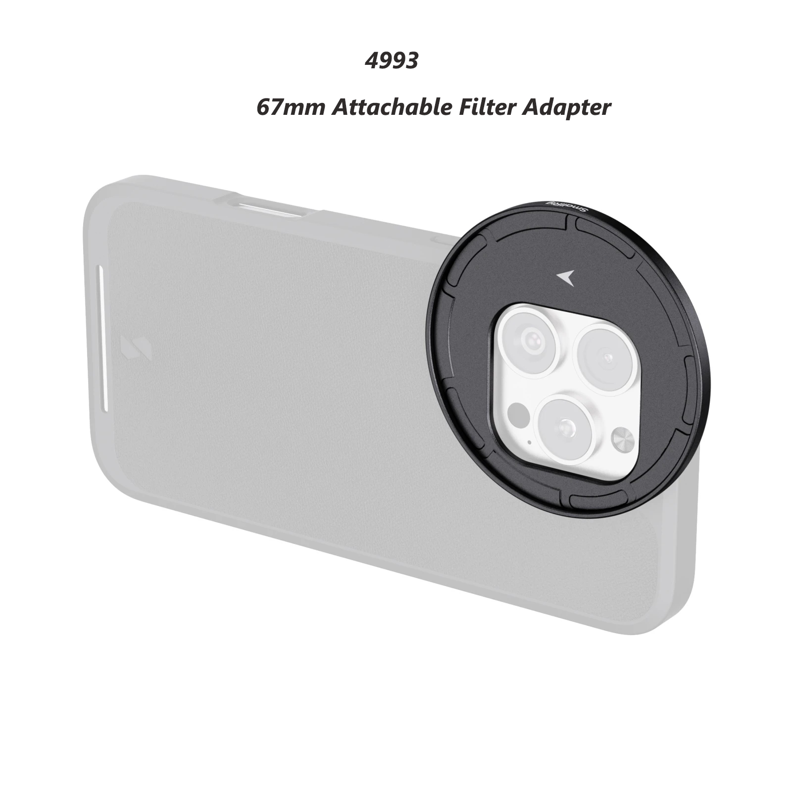 Smallrig FilMov Photography Case Kit with T-mount Lens Backplate 17mm Lens Mount 67mm Filter Adapter for iPhone 16 Pro Max﻿. 