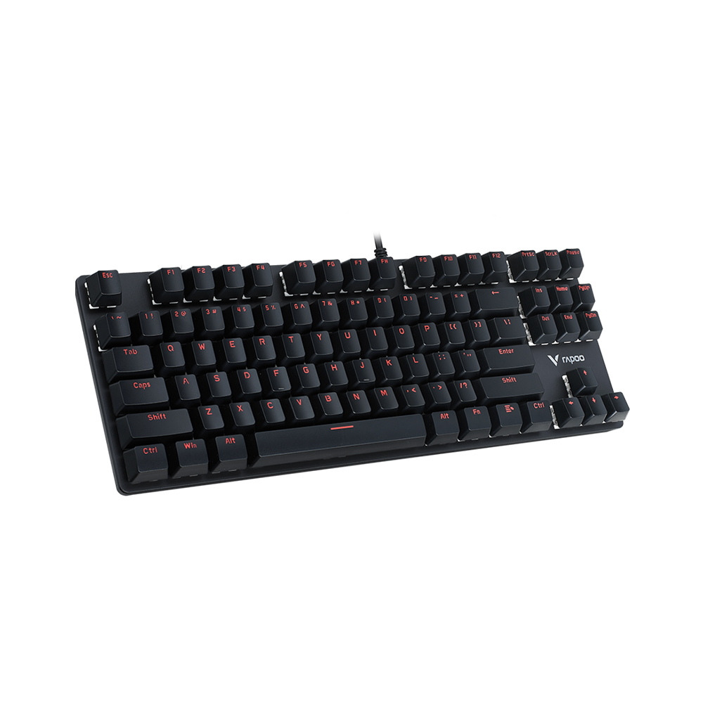 Rapoo VPRO V500 Alloy Blue Switch Backlit Mechanical Gaming Keyboard 87-key key layout High-speed response Conflict-free design. 