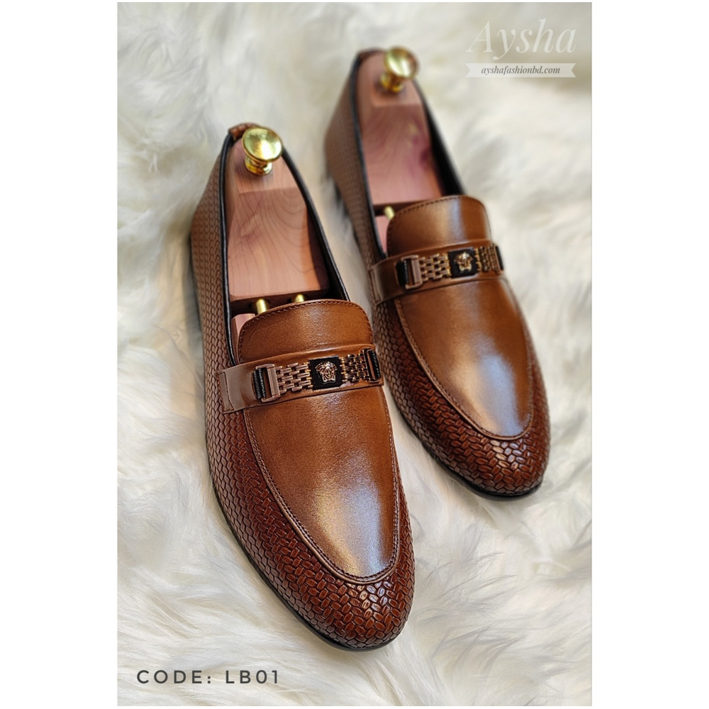 sage leather formal shoes