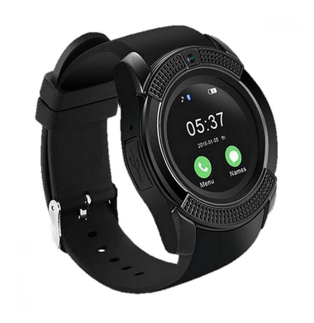 smart watch v8 black