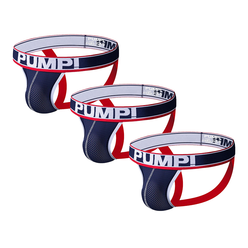 CMENIN Design PUMP (3 Pieces) Modal Men Underwear Thongss Mens Jockstrap High Quality Thongss And G strings CMENIN Design Comfort Dot H388. 
