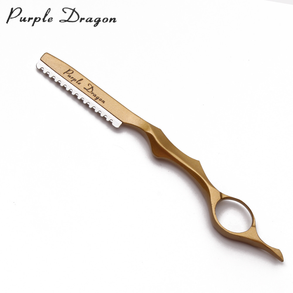 Professional Sharp Barber Razor Blade Purple Dragon Hair Razors Cut Hair Cutting Thinning Knife Salon Tools Dropshipping Z6100. 