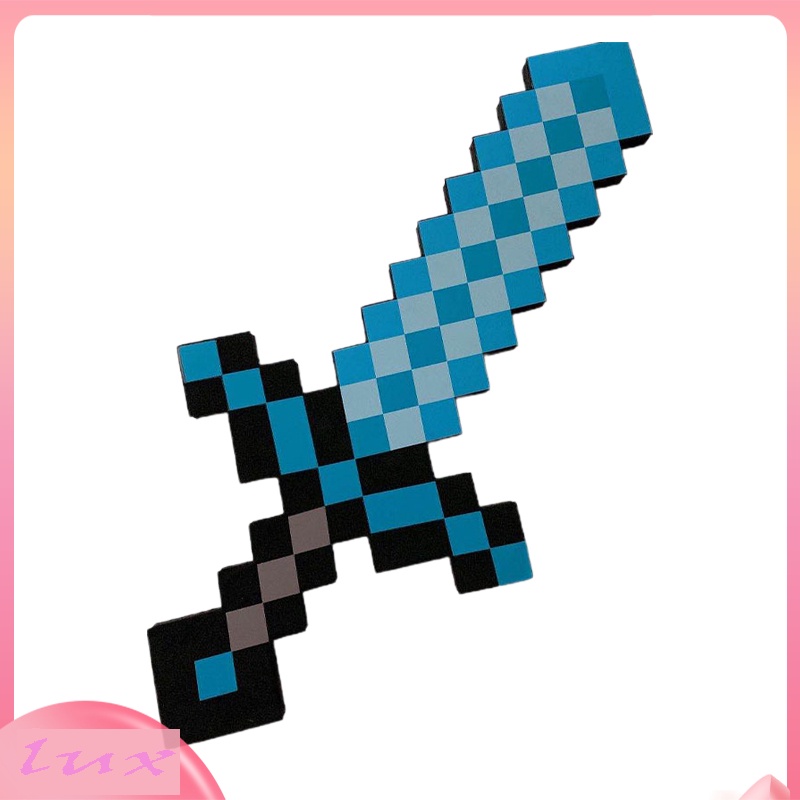 Minecraft Foam Sword Roleplay Battle Toy Life-sized Minecraft Pixel Swords for Active Play. 