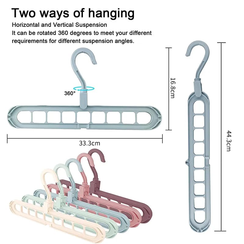 Single Magic 4X Space-Saving Wonder Clothes Hanger: Versatile Closet Organizer/355. 