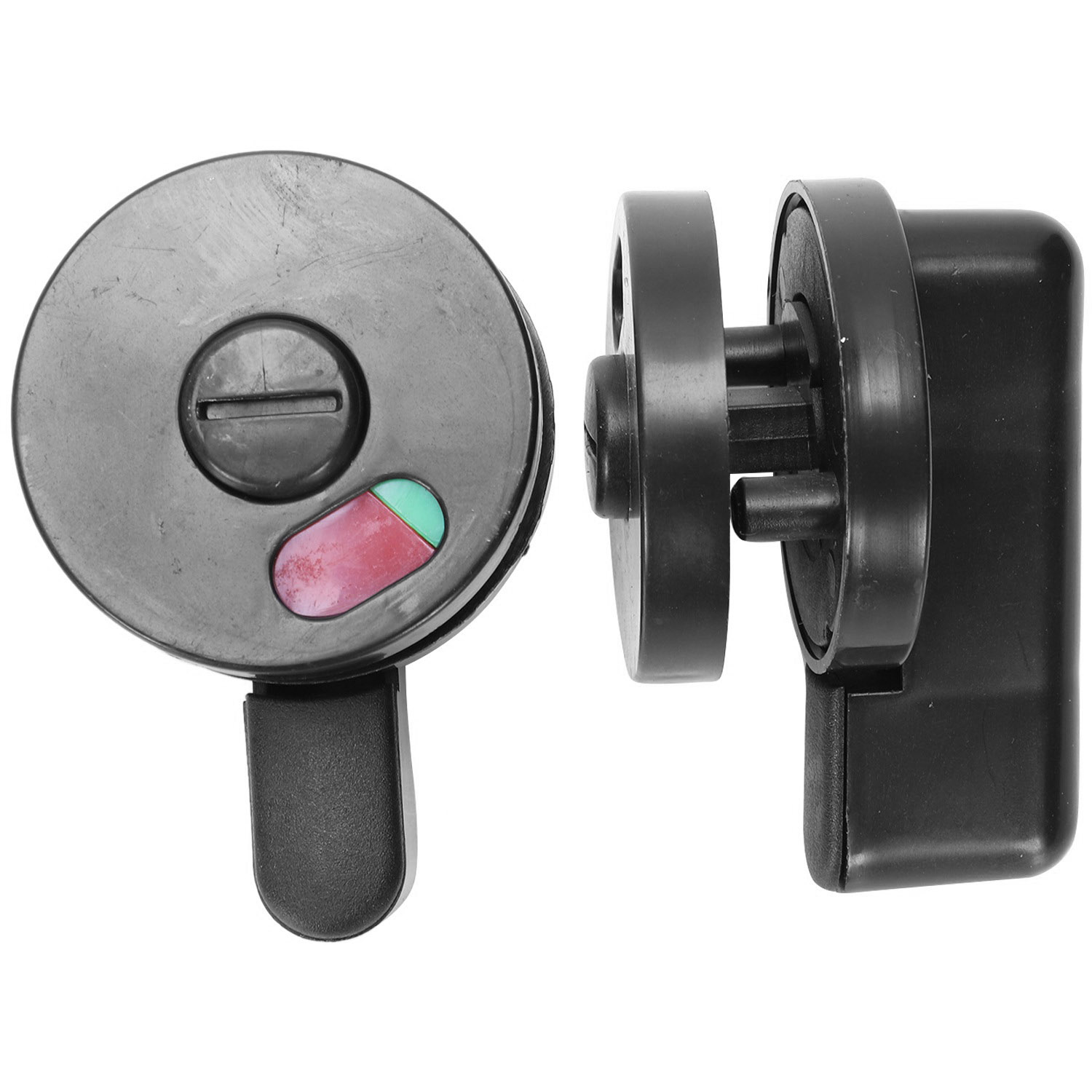 Individual 2pcs Public Toilet Door Locking Rotating Red Green Indicator Knob Lock. 