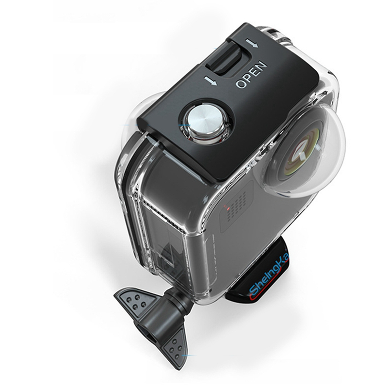 Sheingka for Gopro MAX Panoramic Sports Camera Bezel Underwater Case Multifunctional Diving Case Black & TTransparent. 