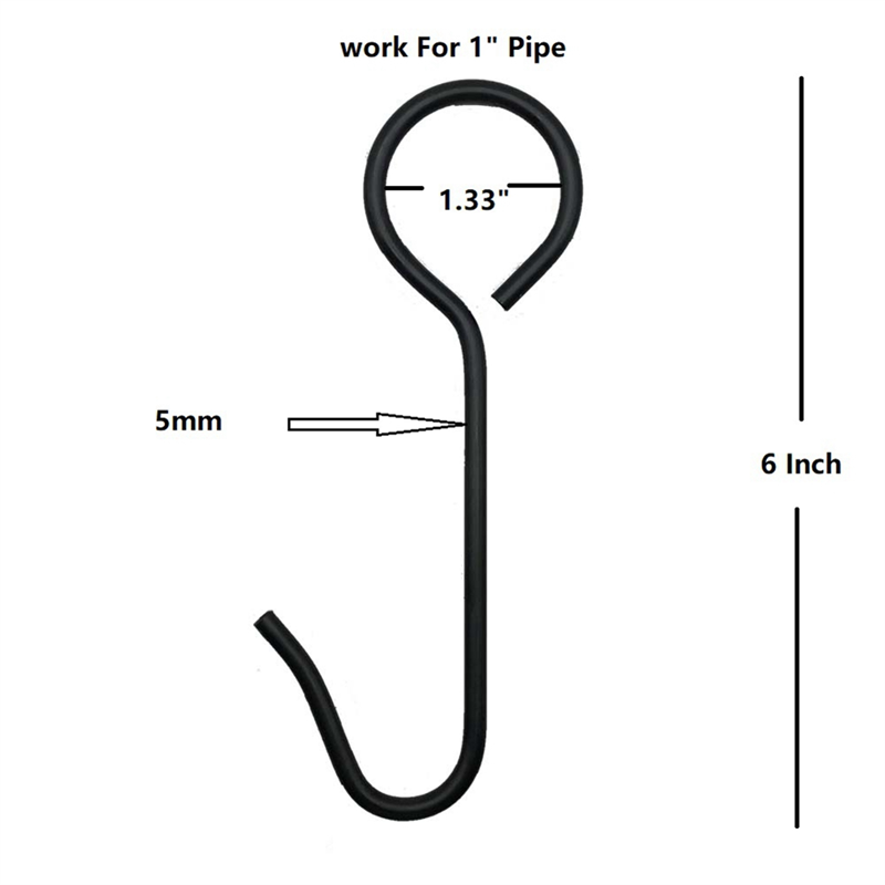 12 Pack 6 Inch Steel Target Hanger Shooting Target Hook Gong Target Hanging Pipe Target Holders Targets Stand Kit Durable Easy to Use. 