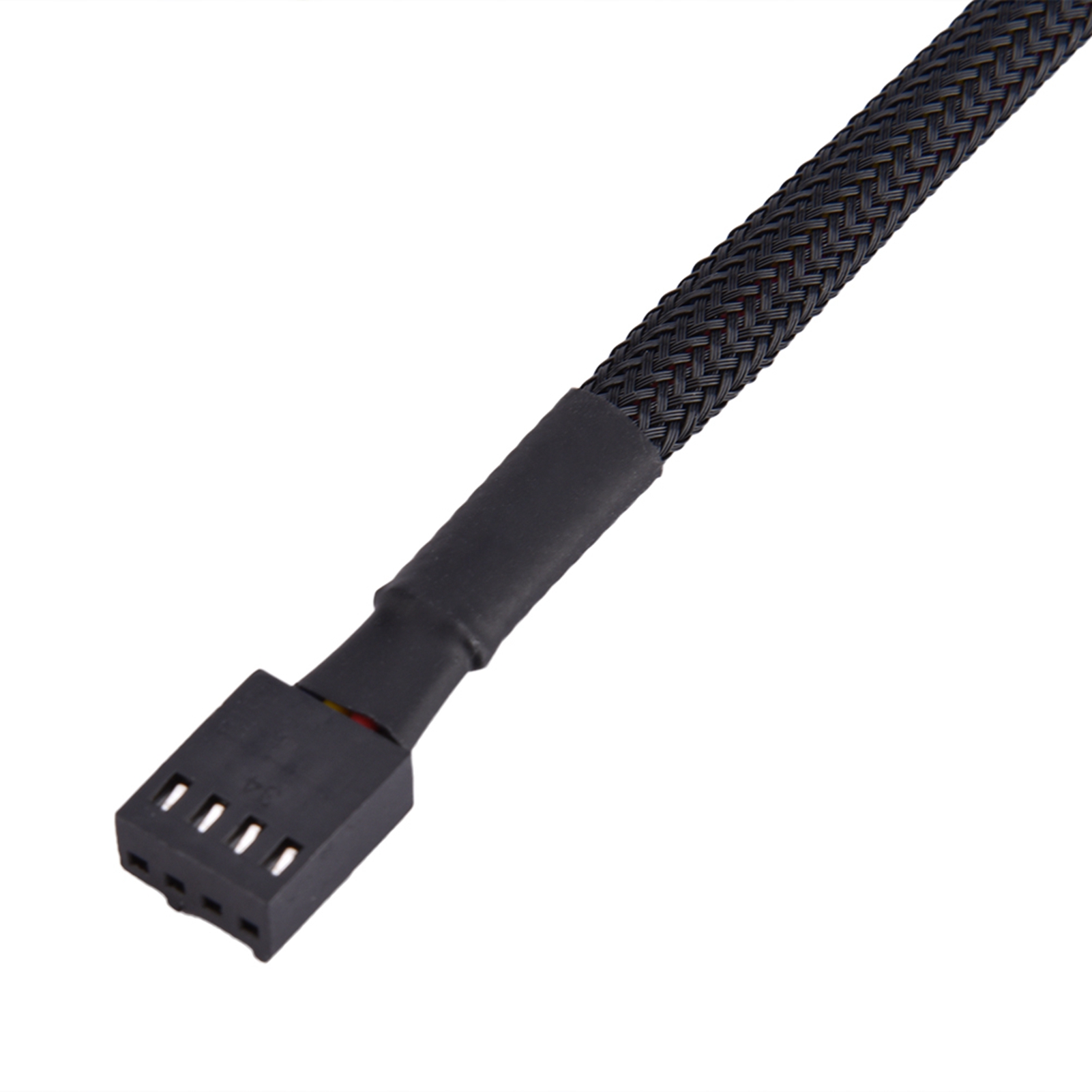4-pin PWM splitter hub computer CPU/fan power multiple connector cable adapter support 3-pin/4-pin fans. 