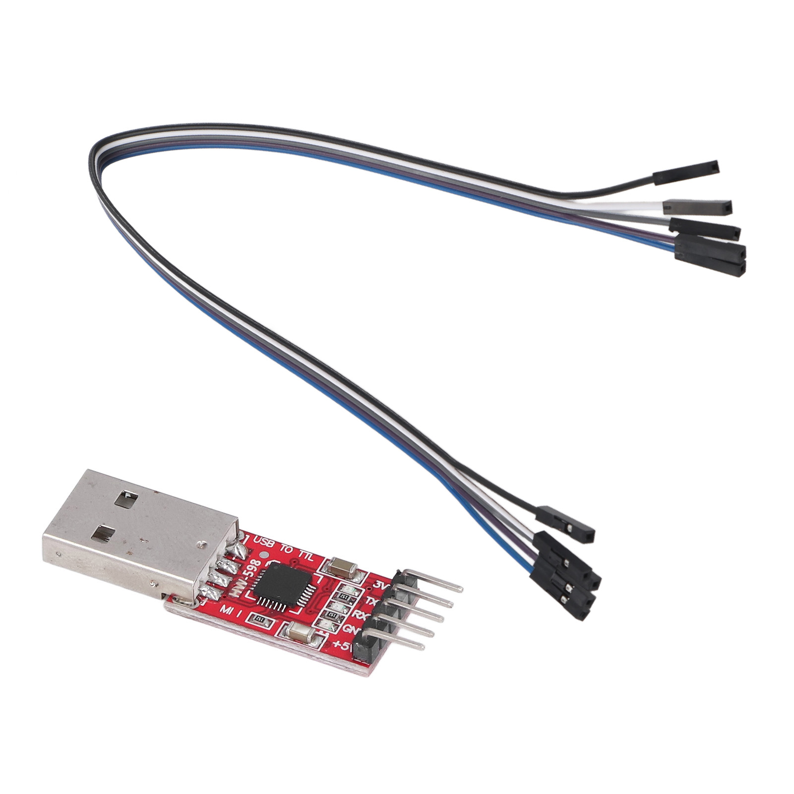 CP2102 USB to TTL Module Serial Converter Adapter STC Downloader with Jump Wire. 
