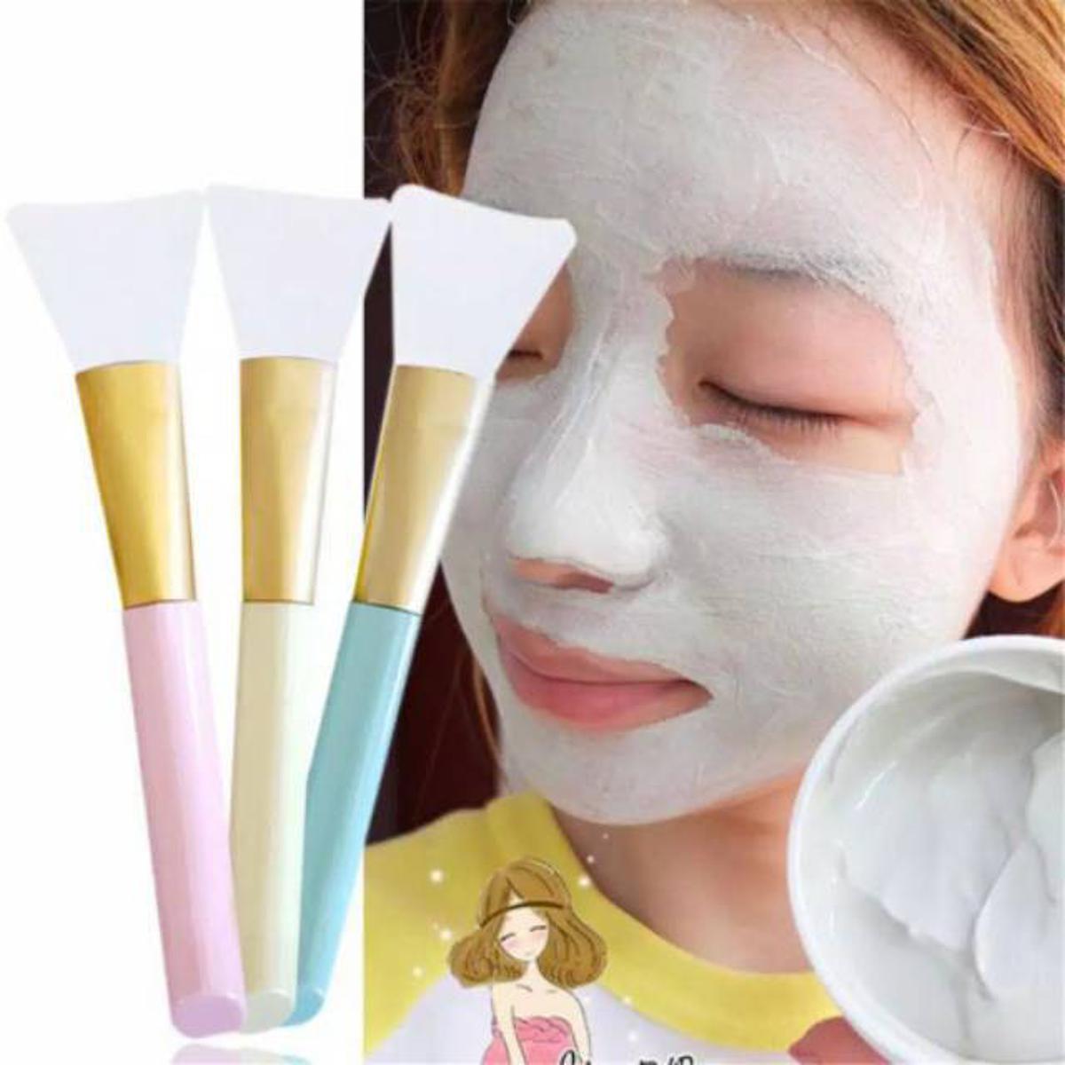 ALWAYS OPEN 1pcs Silicone Face Mask Brushes Flexible Facial Mud Mask Applicator Brush for Applying Facial Mask,Sleeping Mask, clay mask,Body Lotion Mask Beauty Tools Makeup Brushes Applicator