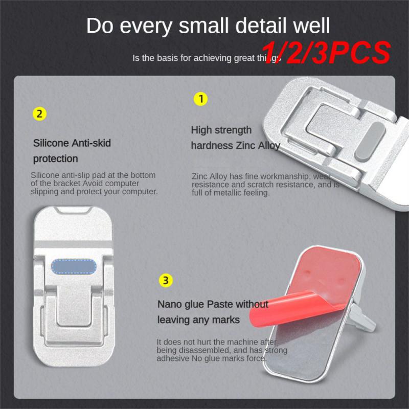 1/2/3PCS Laptop Stand For Computer Keyboard Holder Mini Portable Legs Laptop Stands For Macbook Notebook Aluminum