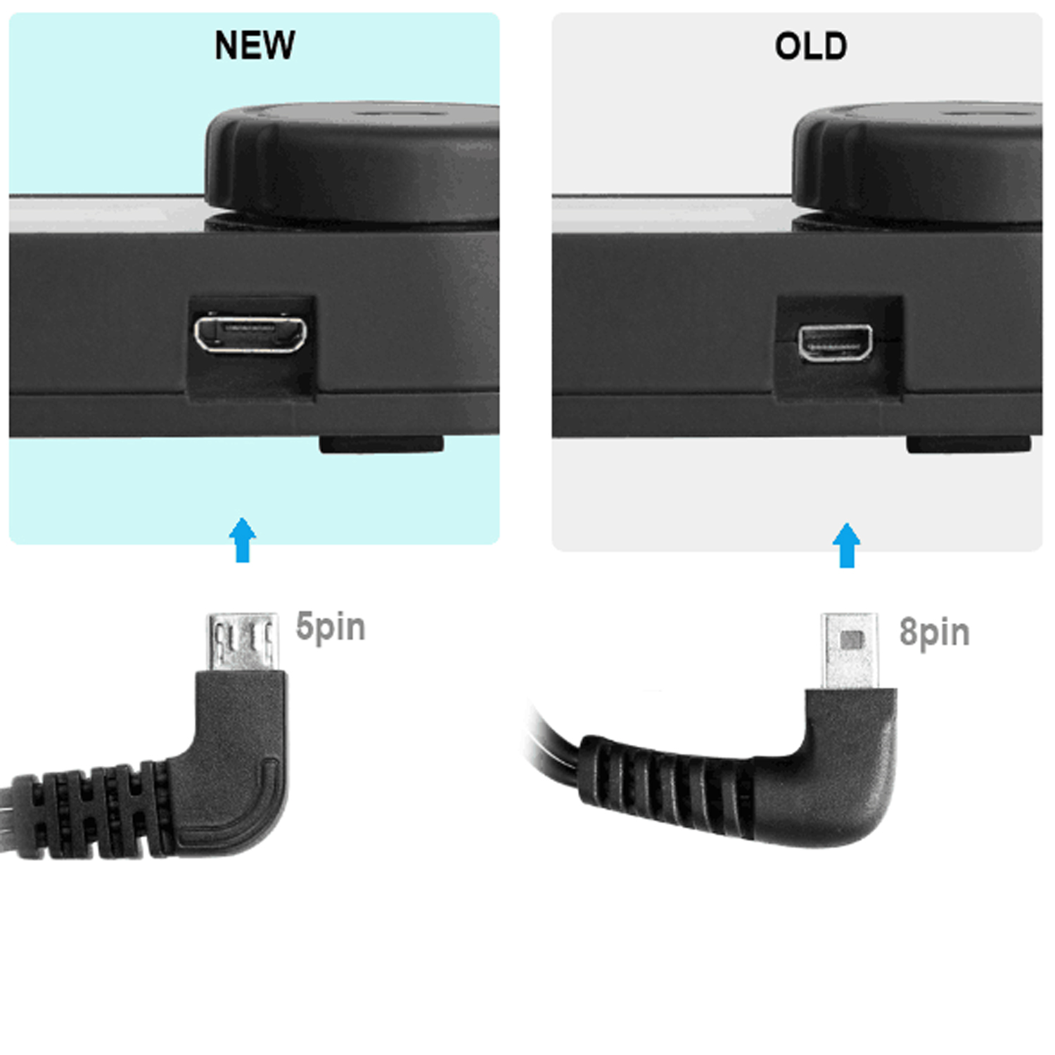 FreedConn Original Accessories Hard/Soft Microphone 5 Pin Clip for R1 R1-PLUS Full/Open Face Helmet Intercom Headset. 