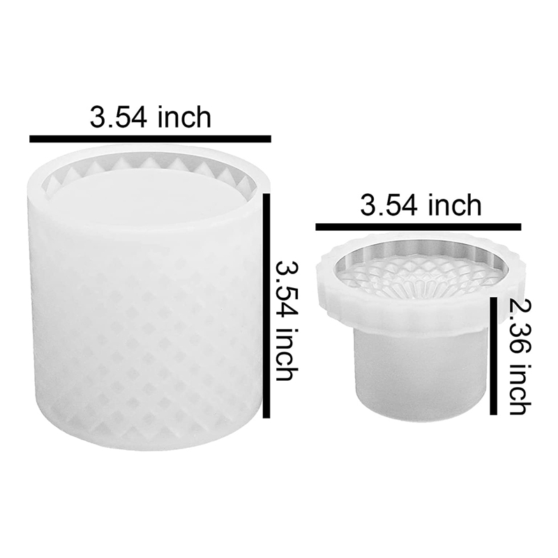JAERBEE Resin Box Molds with Lids,3D Jar Silicone Mold, Trinket Storage Container Box Mold for Resin Casting Home Decor. 