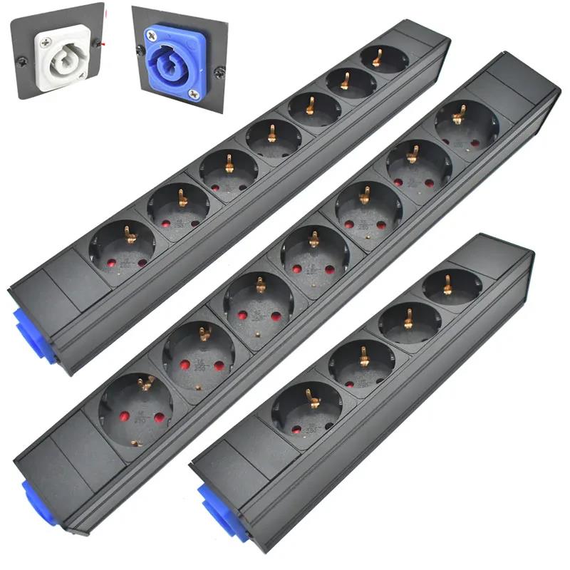 PDU Power Strips Schuko Powerlink box Power amplifier audio 3P Aviation powercon plug 2-11 AC EU Korea 4.8 4.0 standard SOCKET