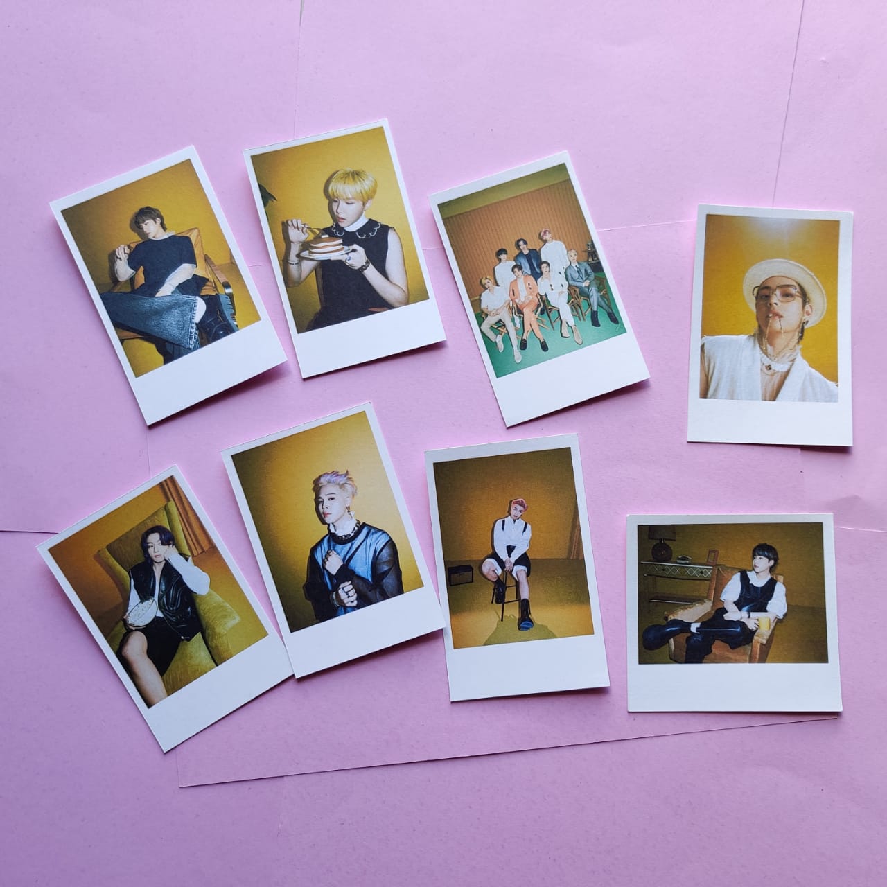 Customized Polaroid style Cards 3"*4" (8 piece set)//choose your own custom design and get your customised photocards.