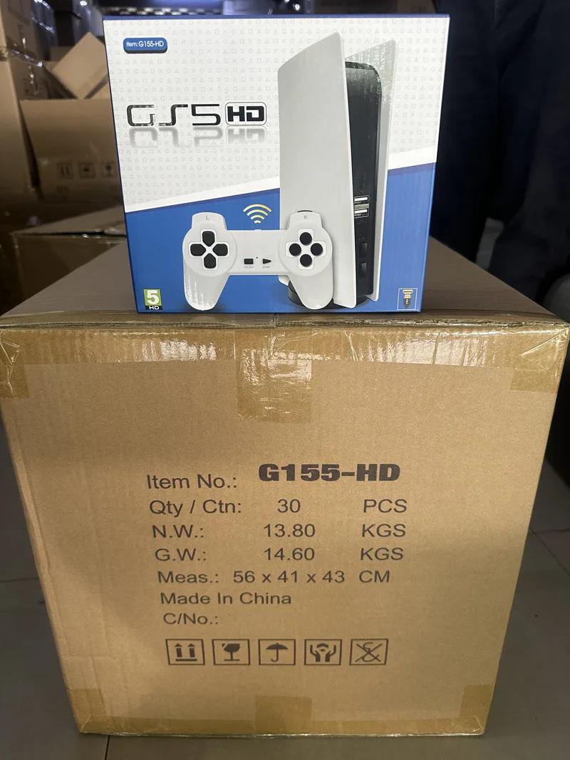 G155-HD output Retro Video Game Console For FC built-in 2000 games For PS5 mini TV Classic Games Station wireless gamepad. 