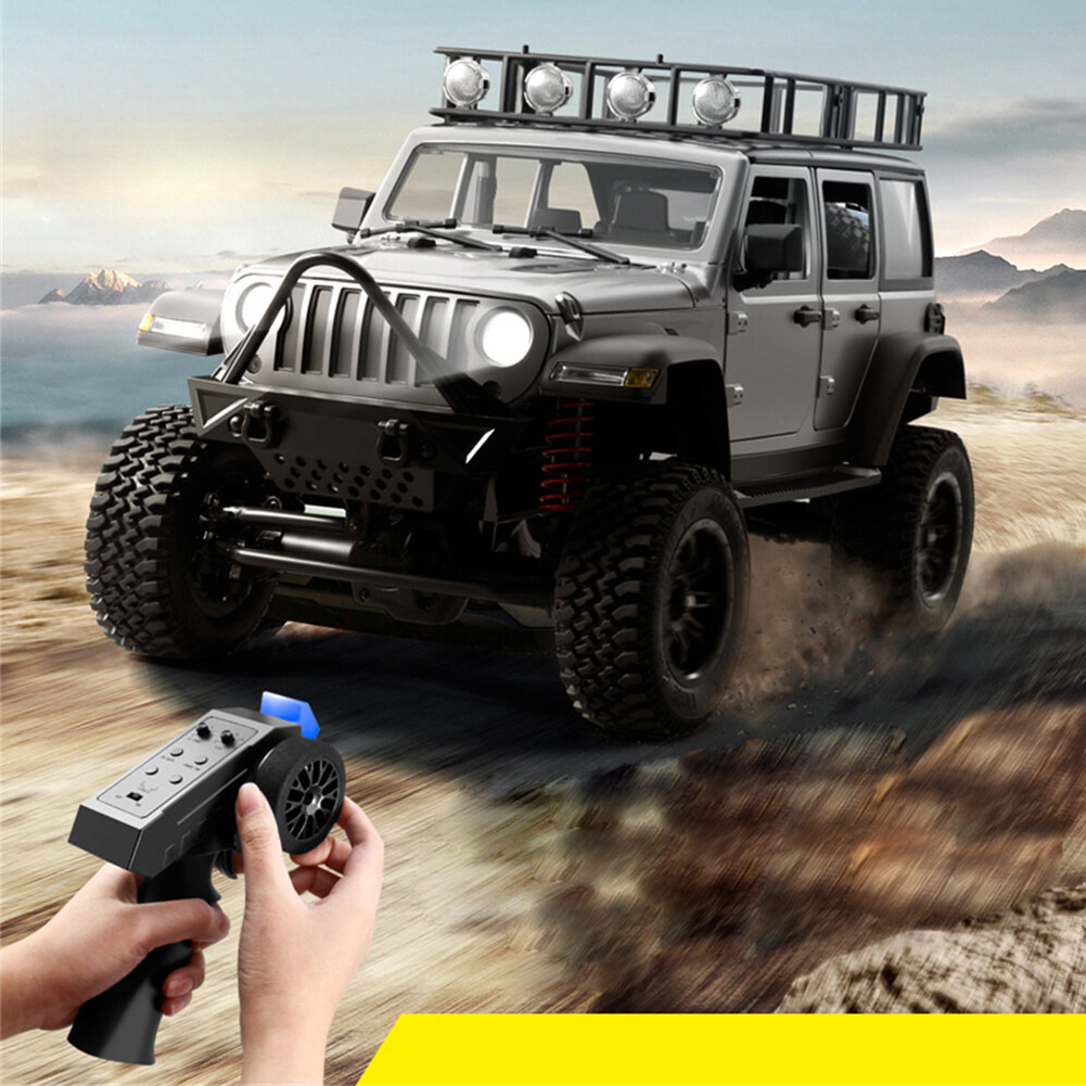 GC Mnrc Mn128 1/12 Remote Control Car 2.4g 4wd Rock Crawler Climbing Rc Car With Led Light Full Scale Vehicles Model Toys. 