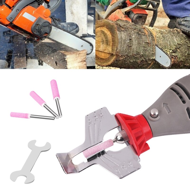 【VisioN Shop】Chainsaw Sharpening Chain Saw Abrasives Electric Grinder Polishing Attachment. 