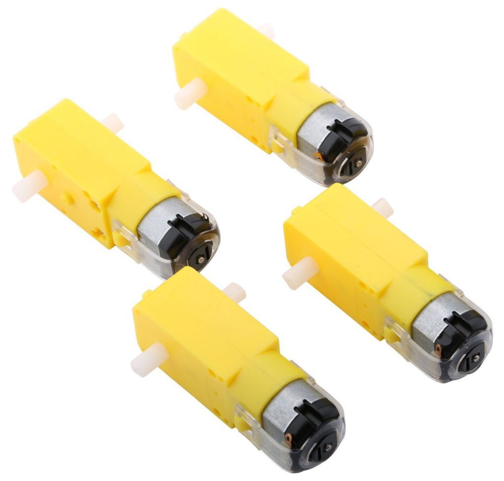 YELLOW Plastic Gear Motor DC 3V 6V 130RPM Gear Motor Dual Shaft Smart Robot Car TT Gear Motor Double Shaft Dual Axis Geared Motor 3V Gear Motor Tool Sets. 