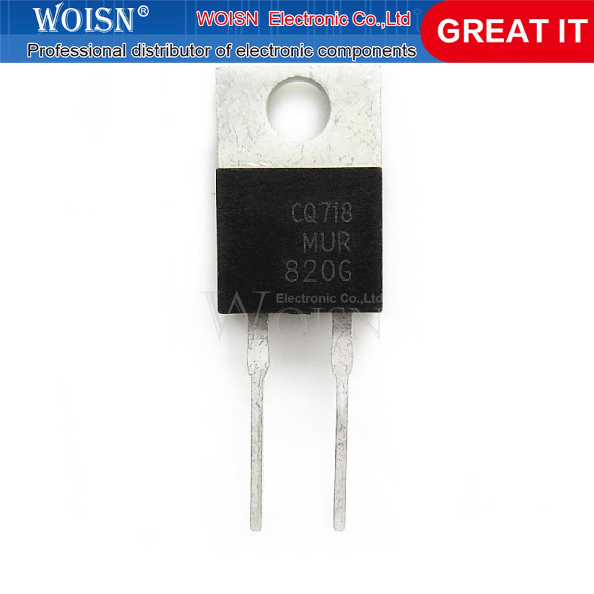 5pcs MUR820G MUR820 TO-220