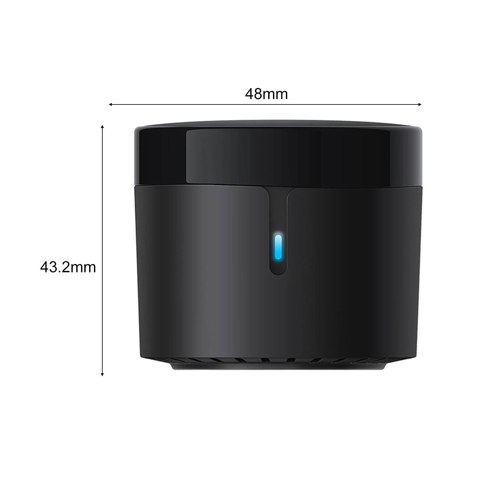 Broadlink RM4 Mini IR Universal Remote Control Smart Home Automation Wi-Fi Infrared Blaster - black. 