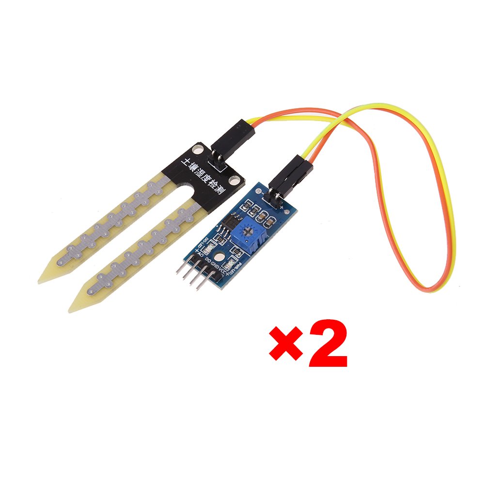 SOIL Sensor DC 3.3V 5V Comparator LM393 IC Chip Smart Electronics Soil Moistures Hygrometer Detection Humidity Sensor Module With Cables For Arduino. 