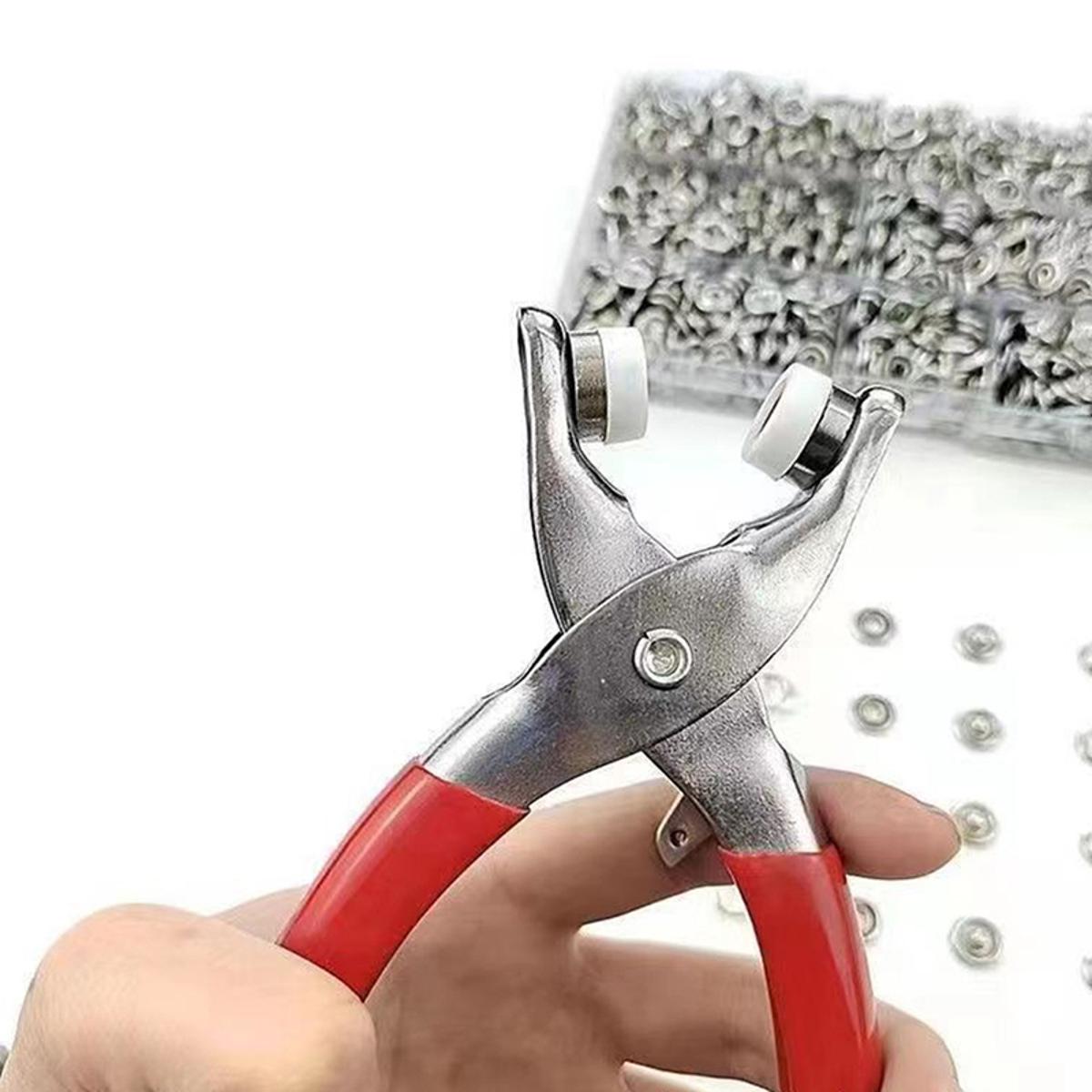 Sets Snap Fasteners Kit Tool, Metal Snap Buttons Rings with Fastener Pliers Press Tool Kit for Clothing Sewing Jessica