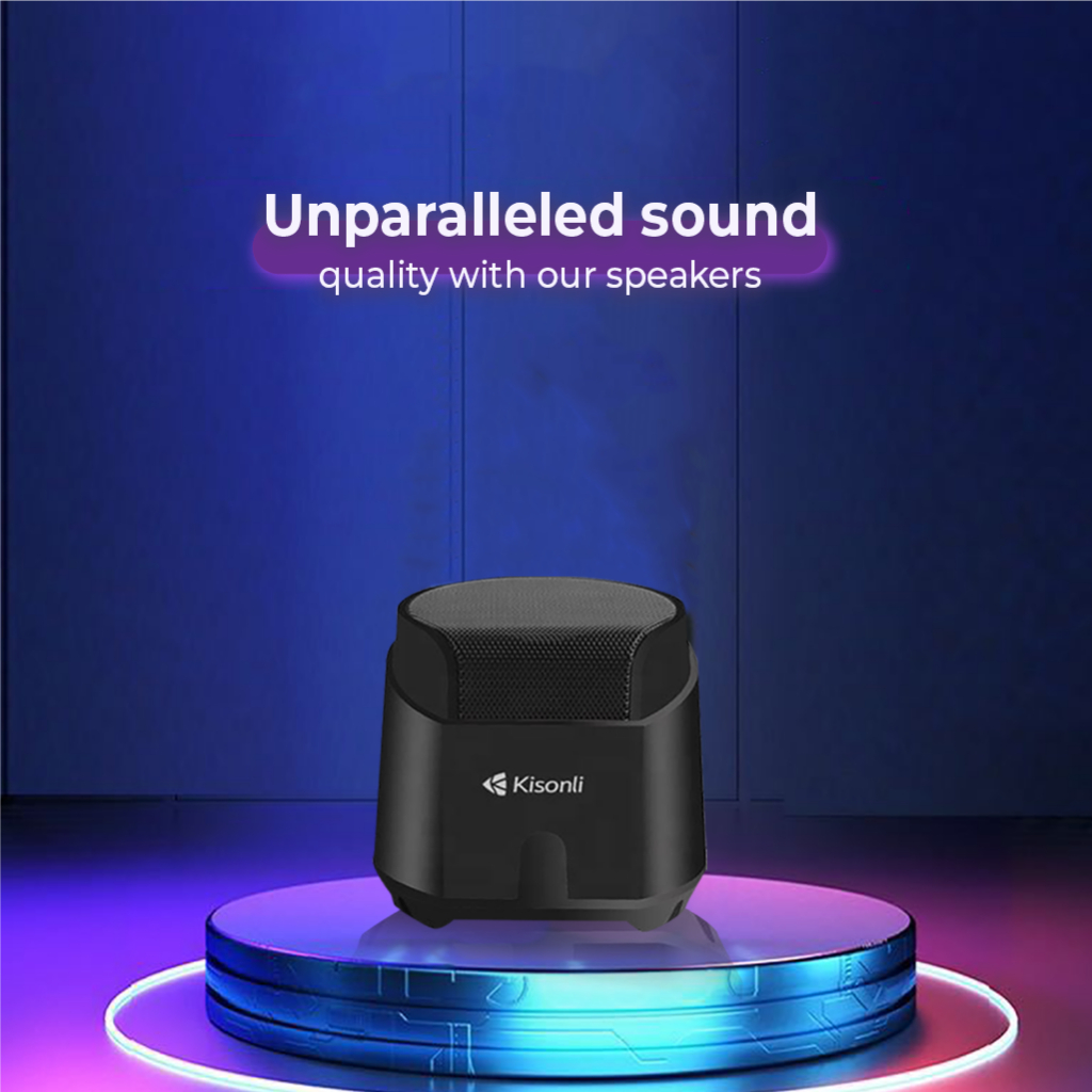 Kisonli K500 USB 2.0 Computer Speaker with Dual Bass for Gaming and Music. 