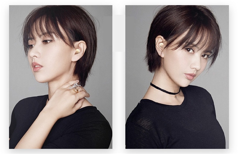 【happy one】Mini Invisible Wireless with Mic Earpiece, No flash, Half No Pain Micro Mono/Twin Bluetooth Earbuds. 