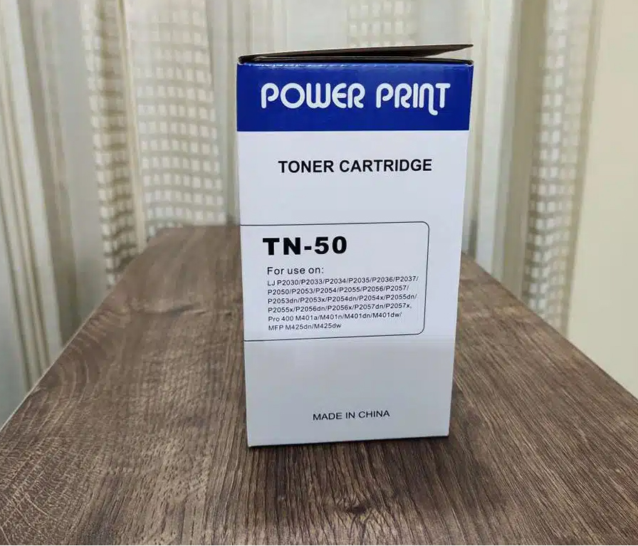 Power Print TN50 (HP-05A/80A) Toner Cartridge for HP Laser Jet P2035//P2050/P2055N/ Pro 400/M401/MFP425DN; Cannon CRG-119/319/519/719 Printer. 