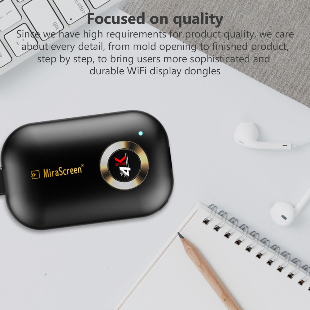 Mirascreen G9 Plus 2.4G 5G 4K Wireless HDMI-compatible Dongle TV Stick Miracast Airplay Receiver Wifi Dongle Mirror Screen. 