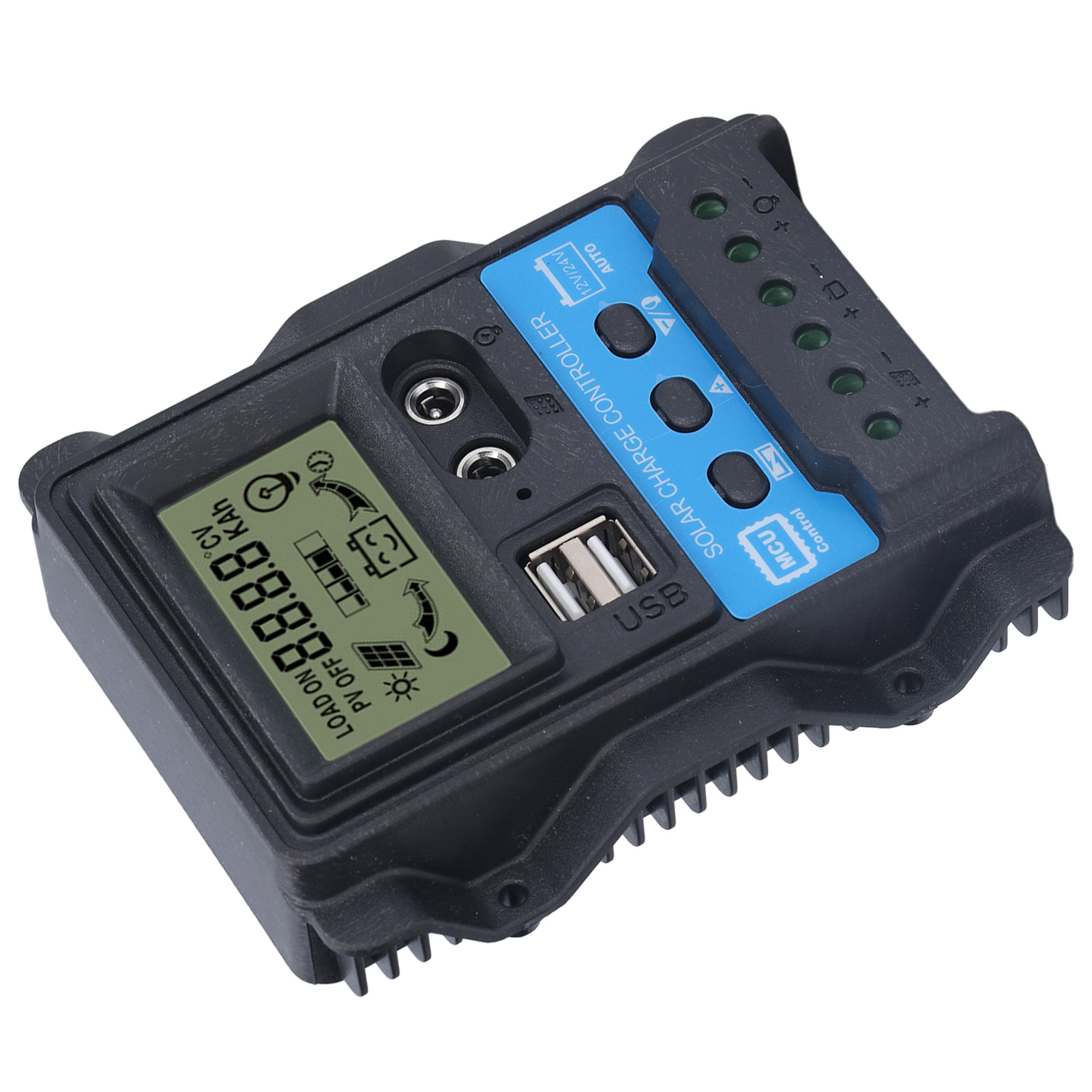 New Solar Charge Controller LCD Display Dual USB 5V Output PWM Control Regulator. 