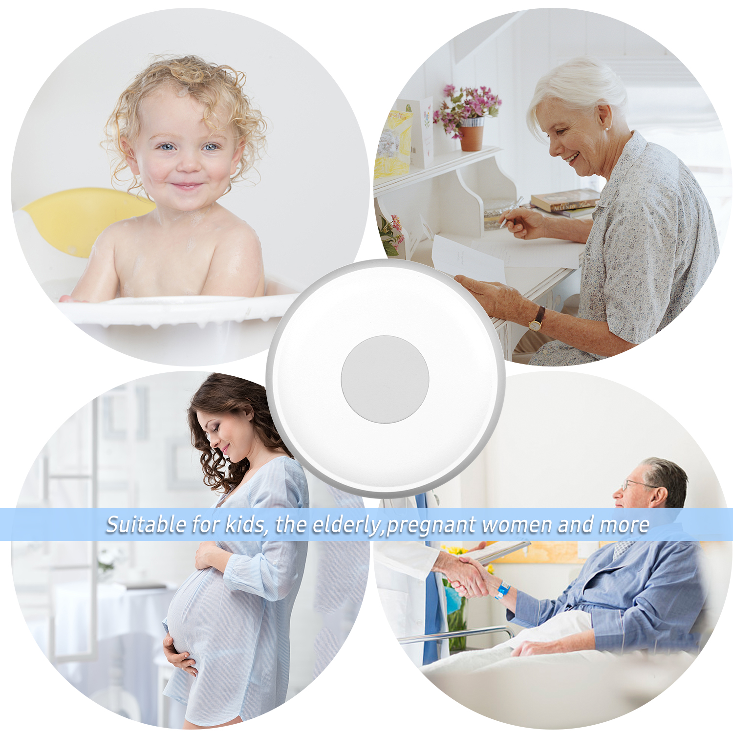 ZigBee Emergency Button One Button Alarm for Kids Elderly Pregnant Women Wireless Smart SOS Button Smart Linkage with Smart Home Devices. 