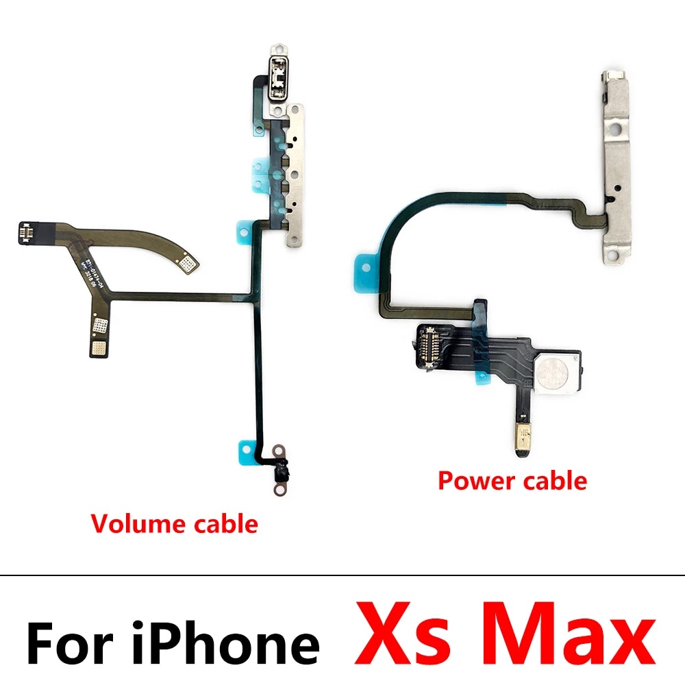 New Power Flex Cable For IPhone 7 8 Plus X XR XS Max Mute Volume Switch On Off Button Key Replacement Parts. 